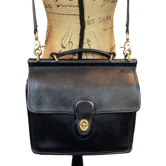 Vintage COACH Willis 9927 Leather Messenger Crossbody Bag J4D-9927 - Picture 2 of 13